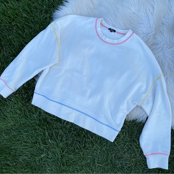 Rails multicolor thread crewneck sweatshirt large - Picture 2 of 6